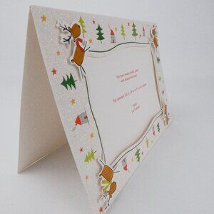 Let It Snow Reindeer Photo Greeting Cards & Envelopes for 3.5 x 5 x 6 in Photo